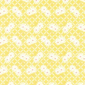 Adel in Summer - Trellis Yellow Yardage