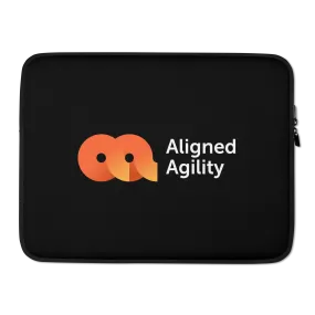 Aligned Agility - Black Laptop Sleeve