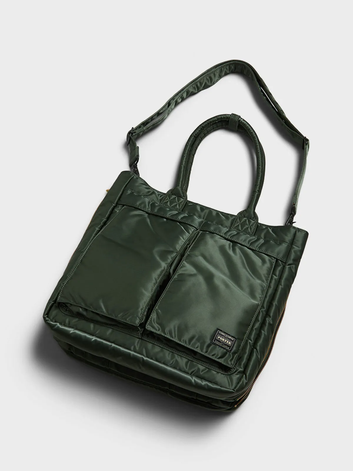 ALL NEW TANKER 2Way Tote Bag in Sage Green