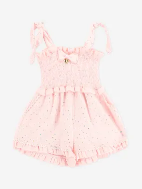 Angels Face Girls Bali Sparkle Playsuit in Pink