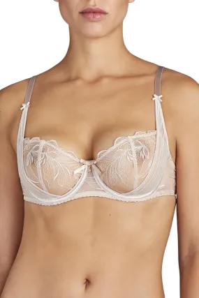 Aubade Fleur de Tattoo Half Cup Bra, Nude (TB14)