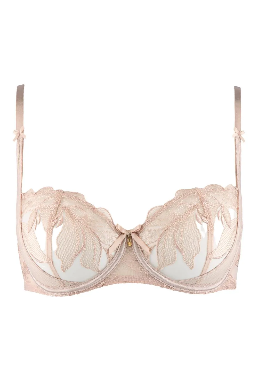 Aubade Fleur de Tattoo Half Cup Bra, Nude (TB14)