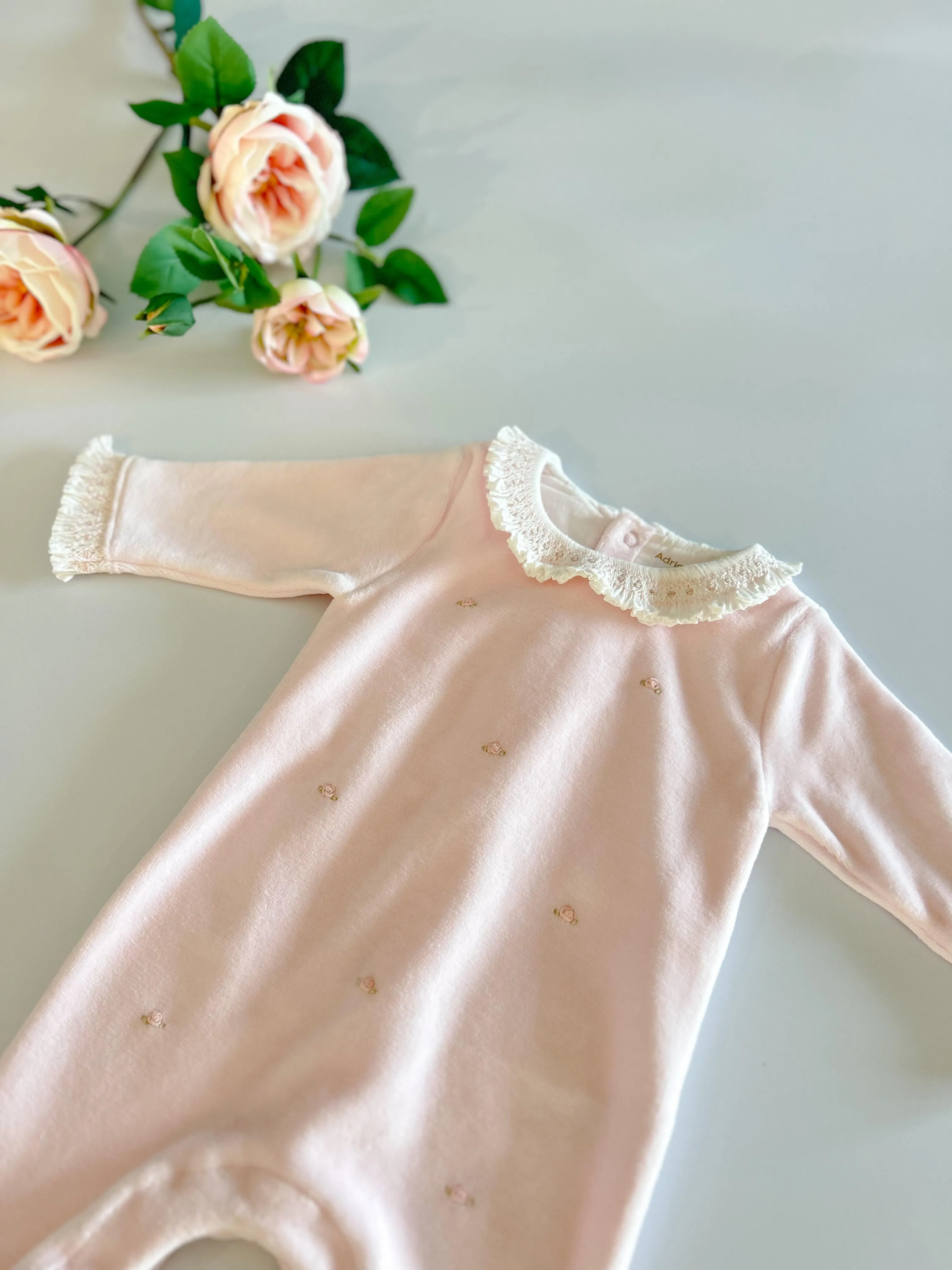 Babygrow - Roses Velour