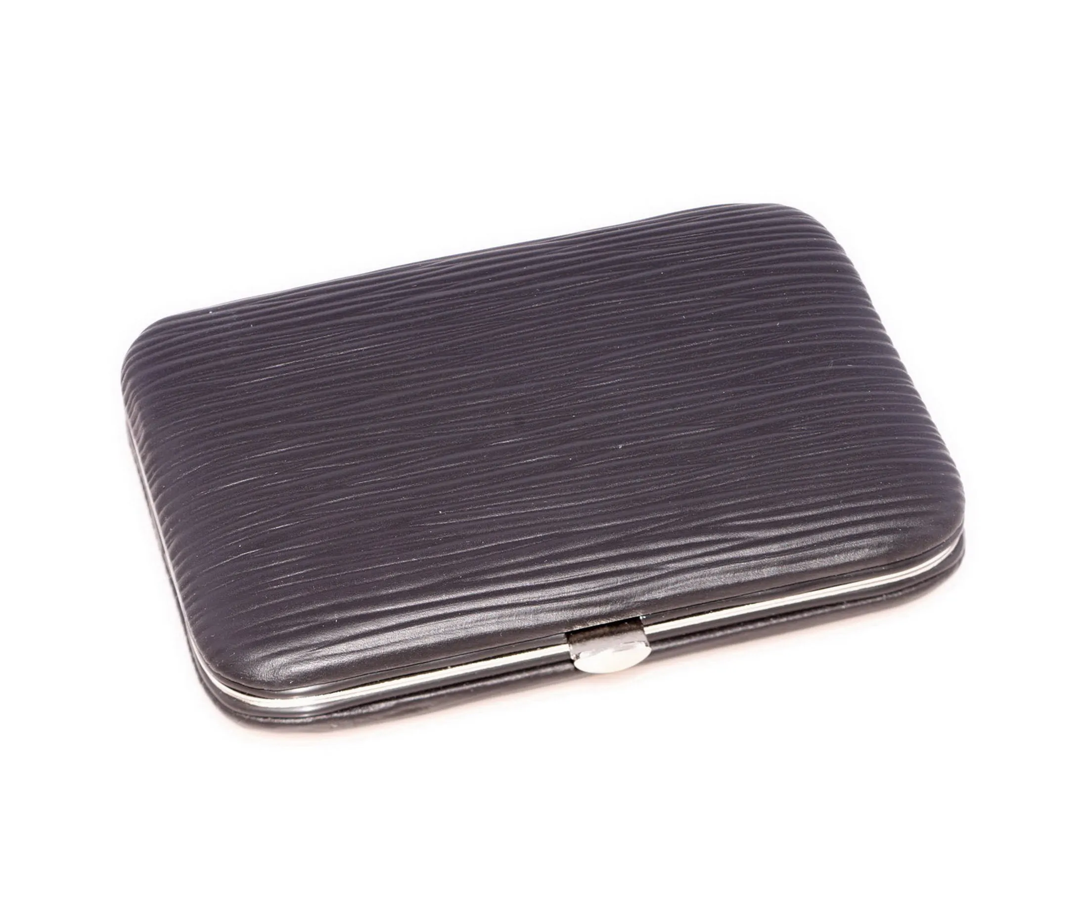 Black & Red Leather Business Card Case