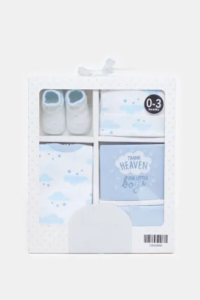 Blue Cloud Print Gift Set (5 Piece)