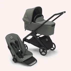 Bugaboo Dragonfly Bassinet and Seat Pram - Black/Forest Green