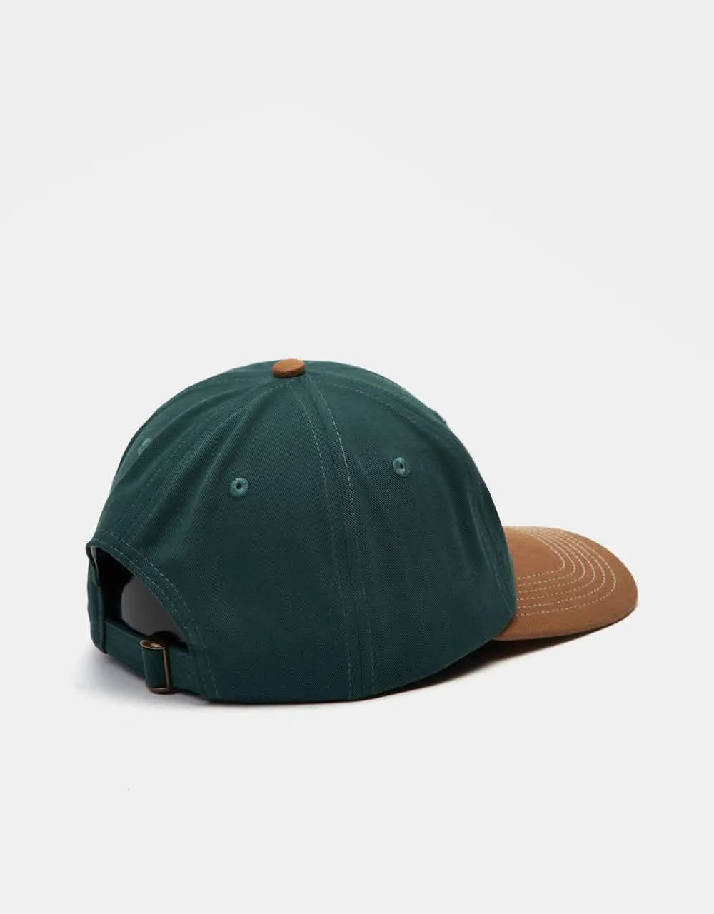 Butter Goods Big Apple 6 Panel Cap - Forest/Brown