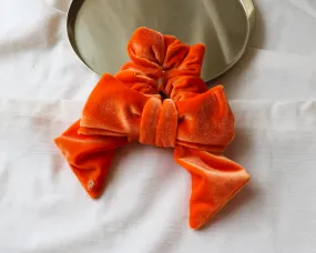 Carrot Orange Ribbon Scrunchie