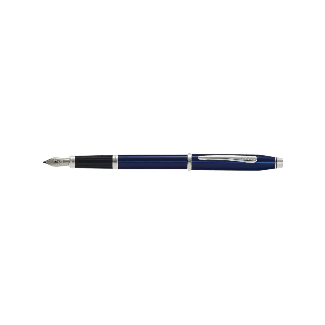 Cross Century II Fountain Pen - Translucent Blue Lacquer