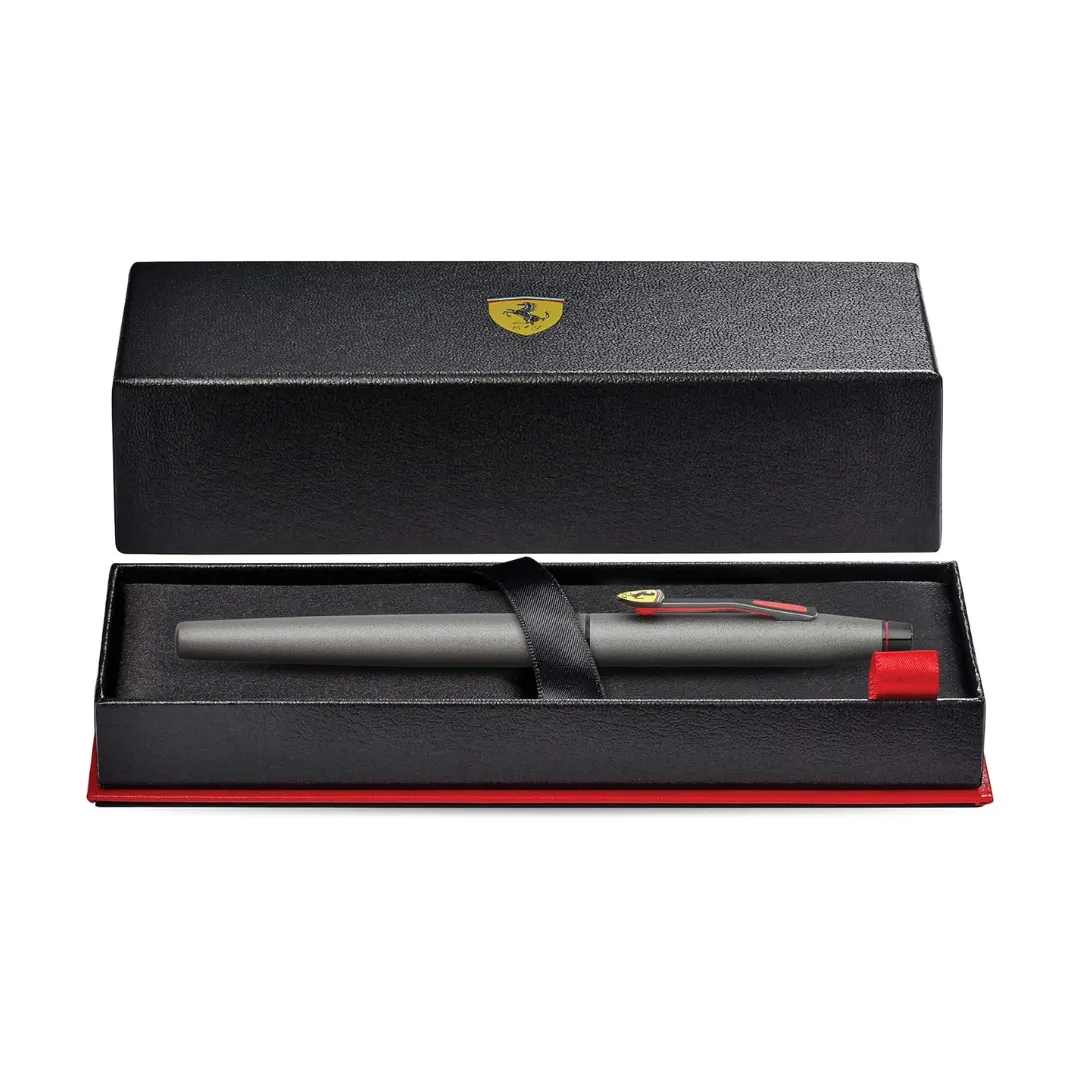 Cross Ferrari Classic Century Rollerball Pen - Titanium Gray Satin Lacquer