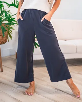 Daisy Modal Wide Leg Pants - Black FINAL SALE