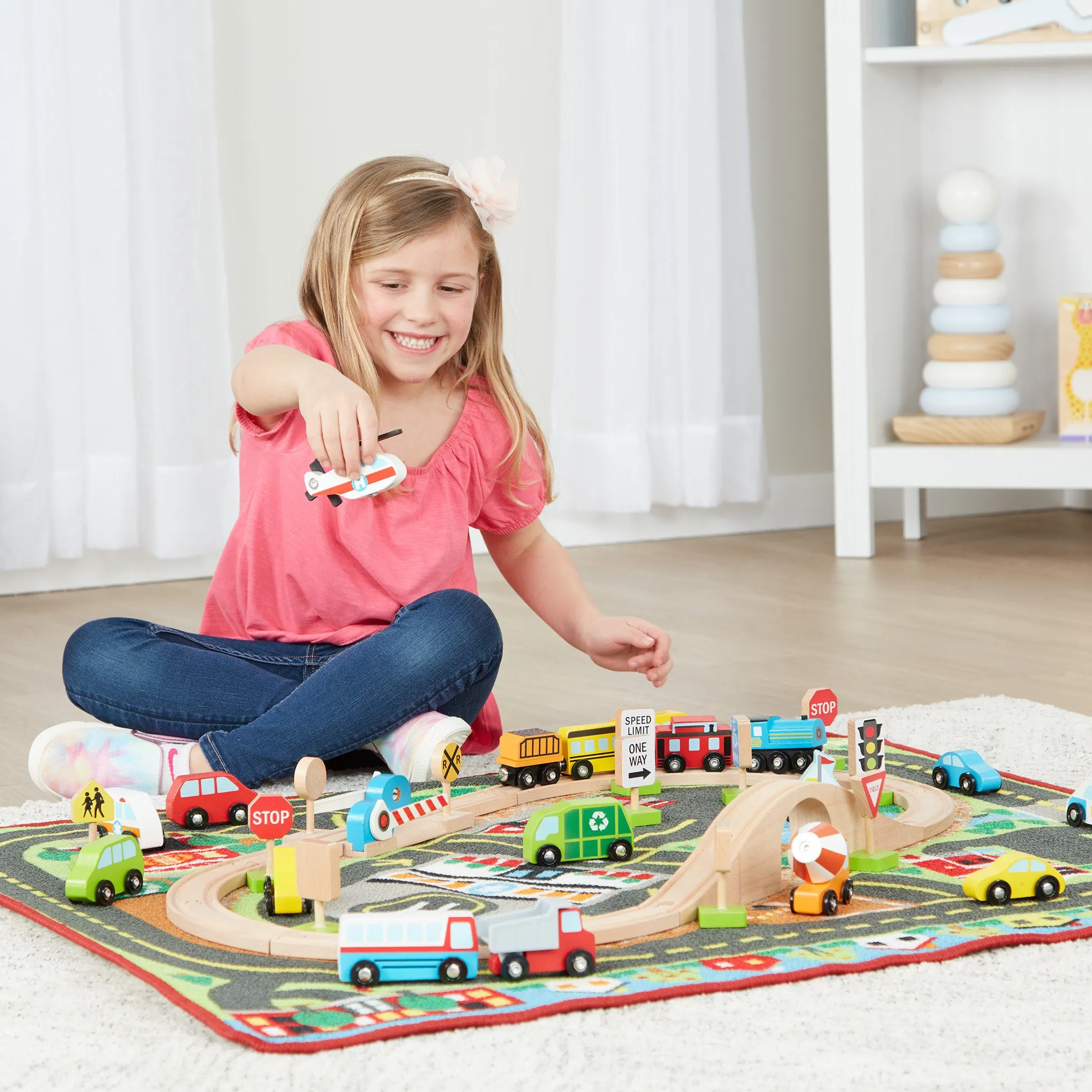 Deluxe Multi-Vehicle Activity Rug Play Set