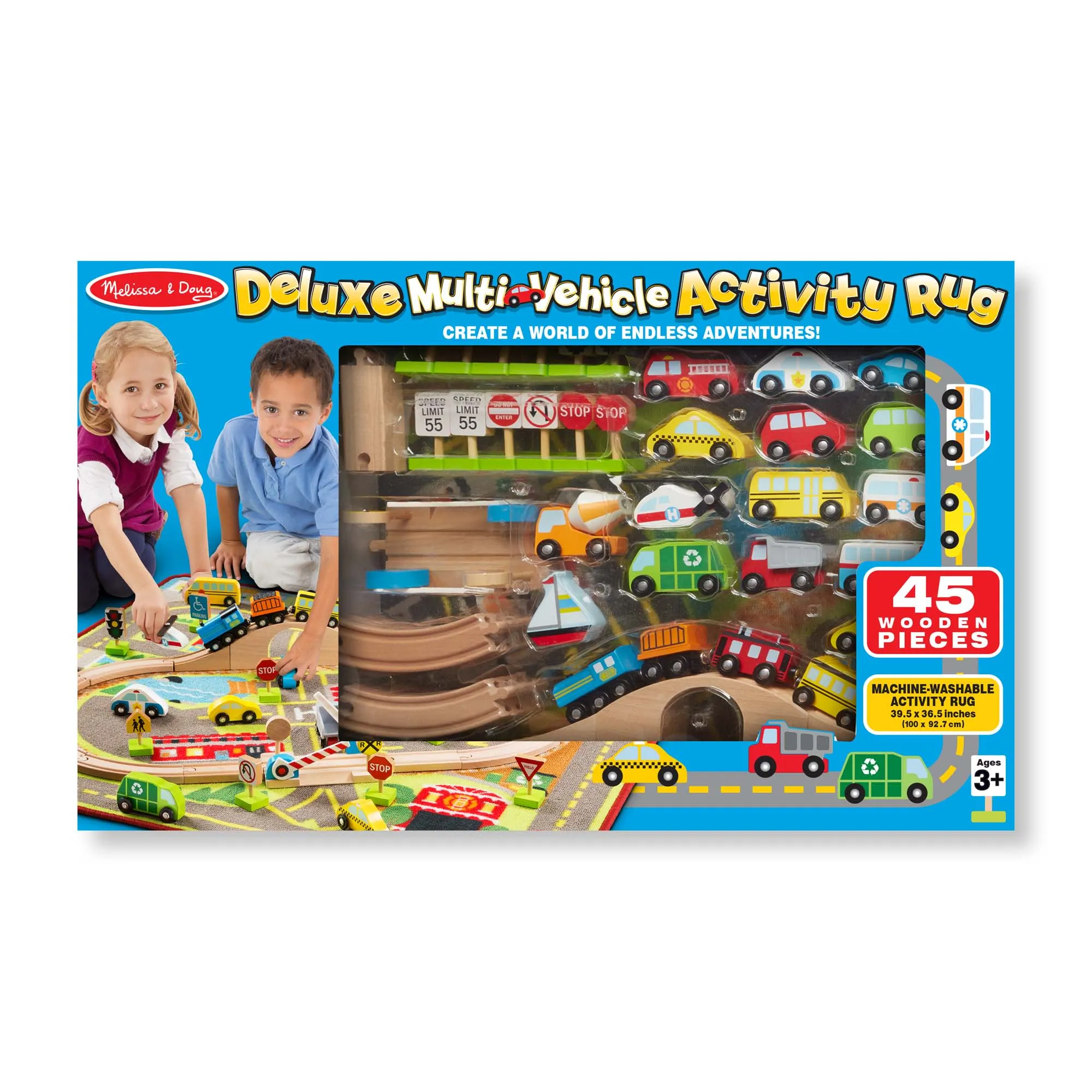 Deluxe Multi-Vehicle Activity Rug Play Set