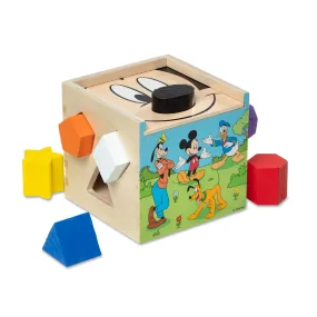 Disney Mickey Mouse & Friends Wooden Shape Sorting Cube