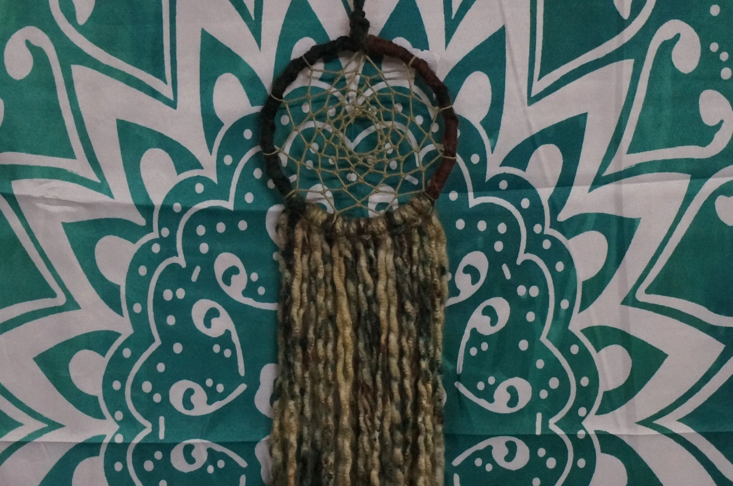 Forest Green Macrame Dream Catcher Wall Hanger - Caliculturesmokeshop.com