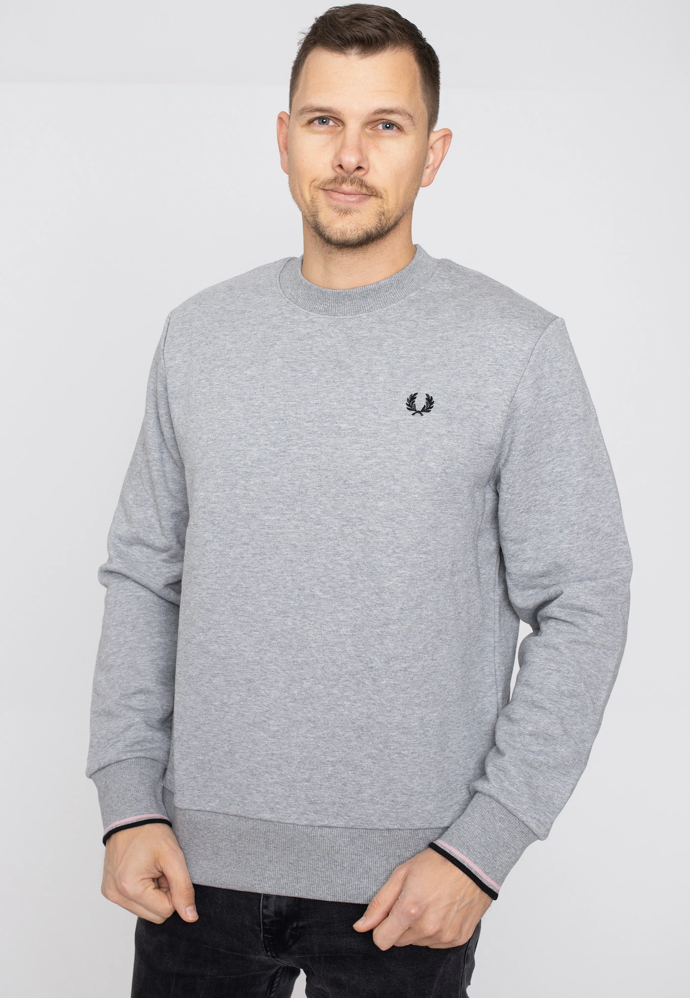 Fred Perry - Crew Neck Steel Marl - Sweater