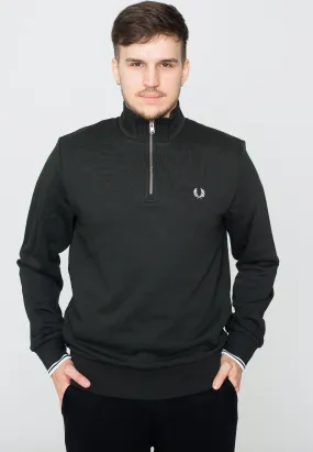 Fred Perry - Half Zip Night Green - Sweater