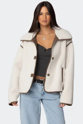 Frost Oversized Faux Shearling Jacket