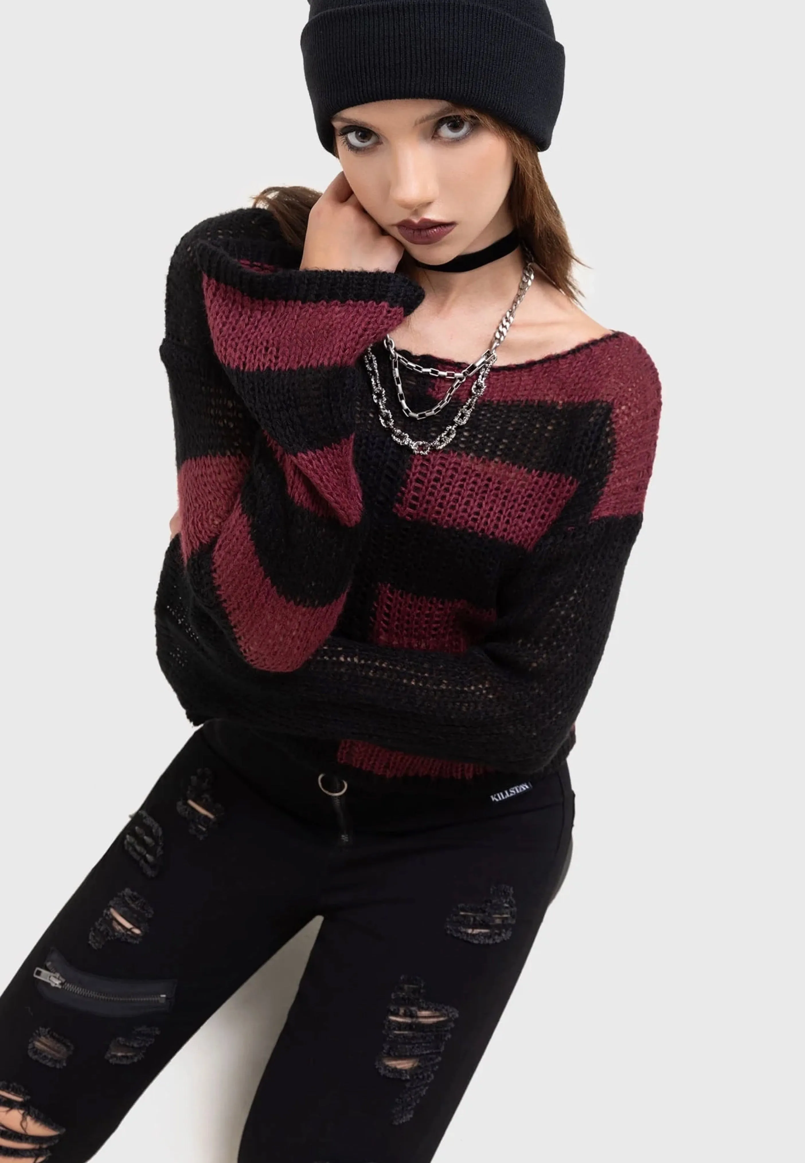 Killstar - Anshe Black/Red - Pullover