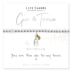 Life charms Gin to my Tonic Bracelet