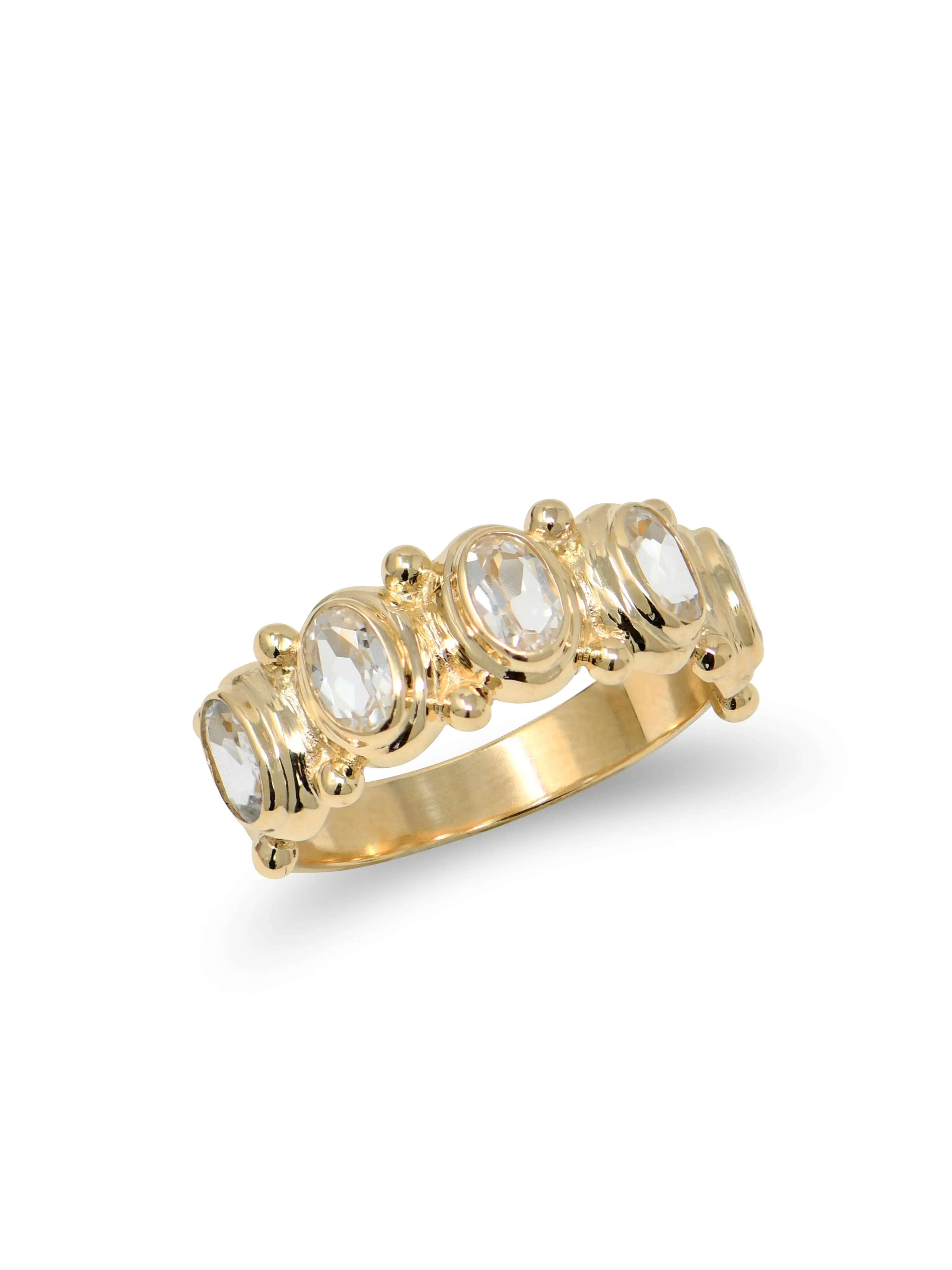 Méditerranée Oval Arch Eternity Ring