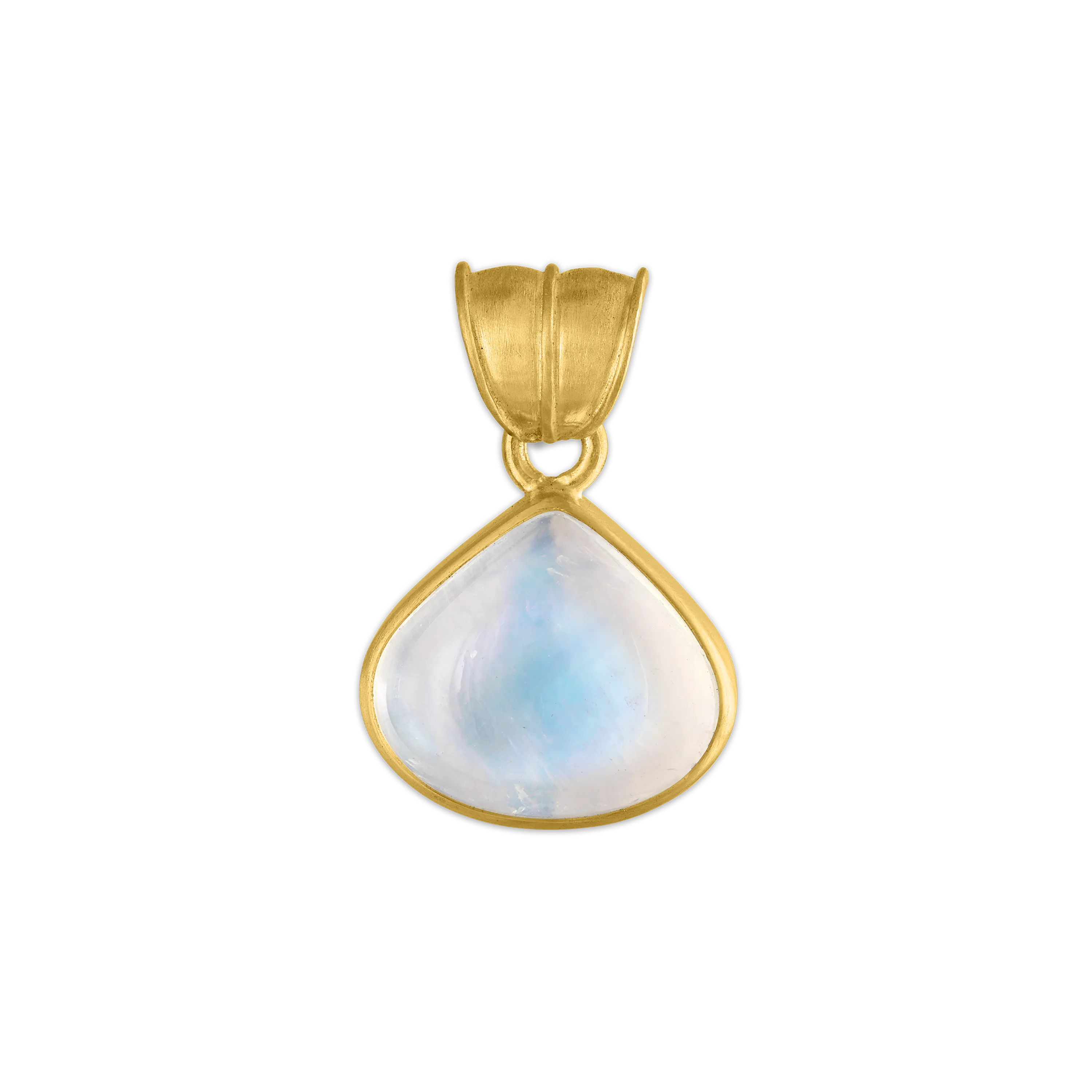 Medium Moonstone Fan Pendant