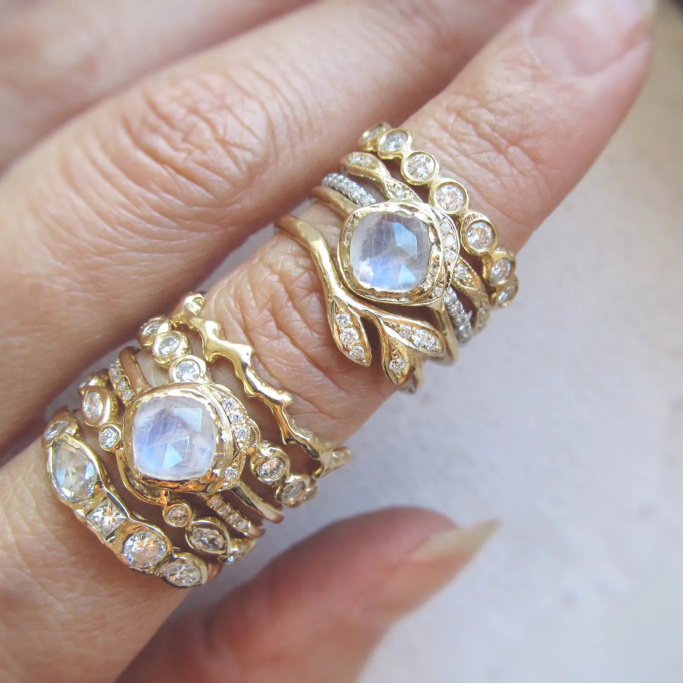 Mini Cove Moonstone Ring