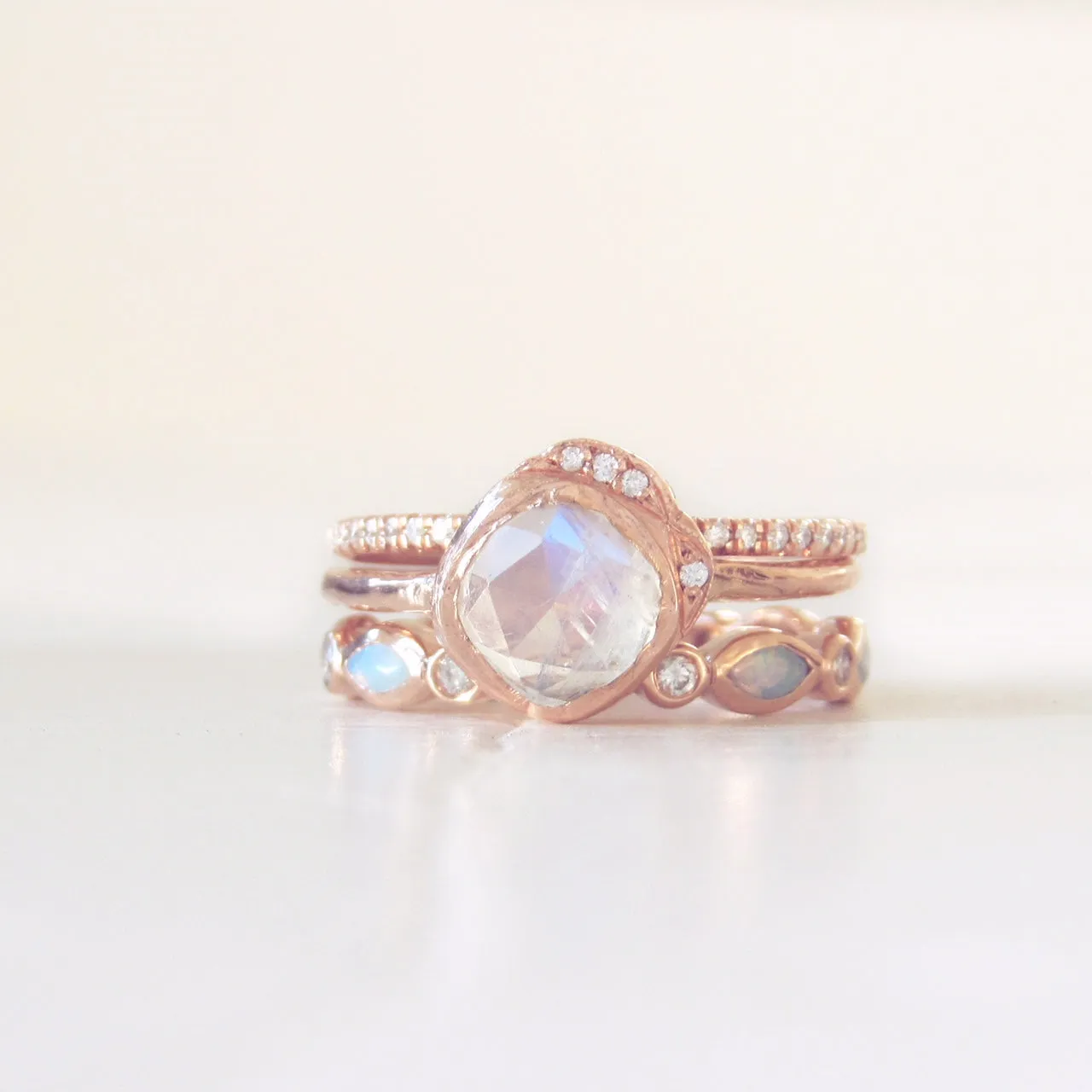 Mini Cove Moonstone Ring