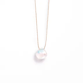 Rainbow Moonstone Fine Cord Necklace