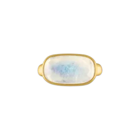 Rainbow Moonstone Tegula Ring