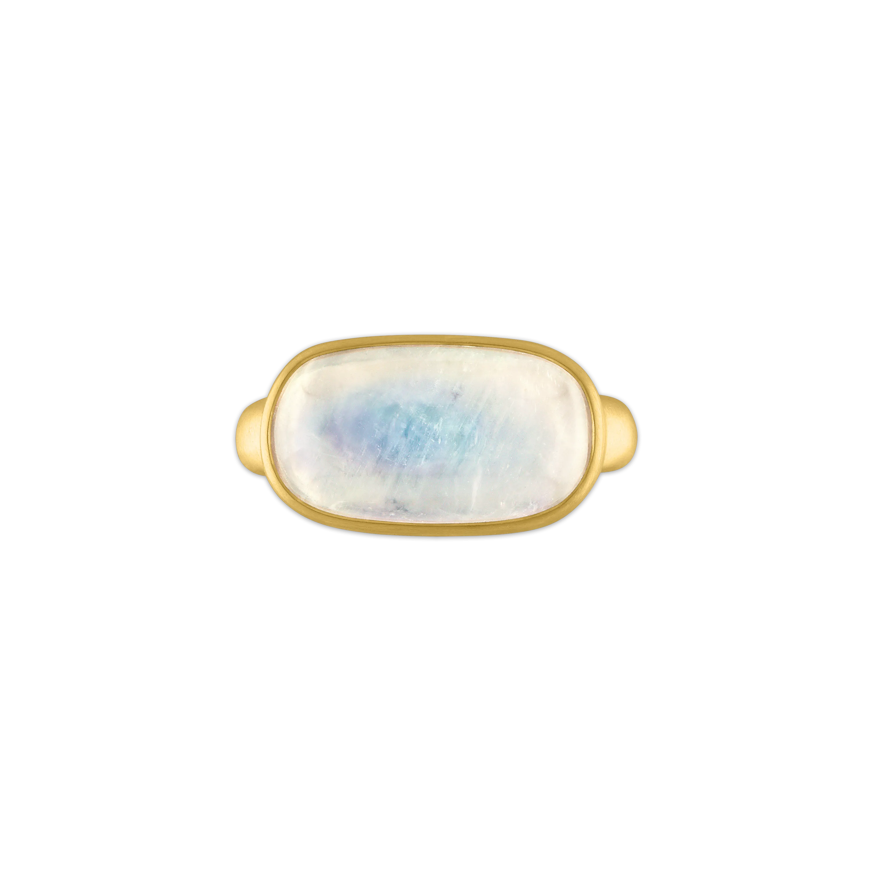 Rainbow Moonstone Tegula Ring