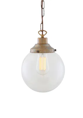 Riad Clear Glass Globe Pendant Light