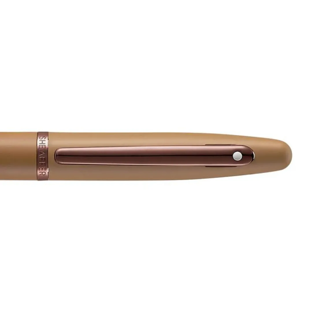 Sheaffer VFM 9428 Rollerball Pen - Coffee Edition Matt Brown with Regal Brown PVD Trims