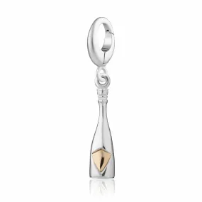 Silver Champagne Bottle Charm