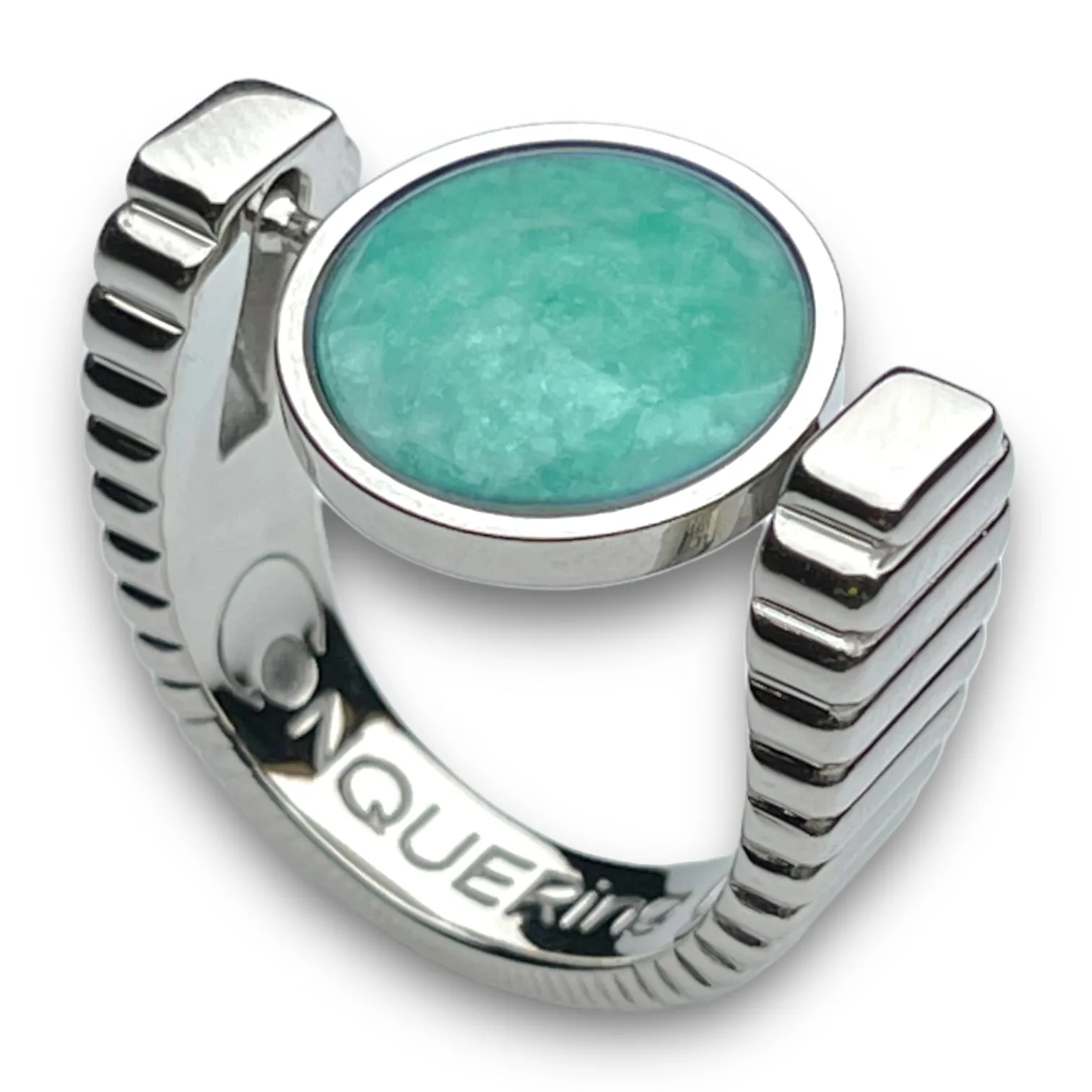 Silver ViaDeco Crystal Fidget Ring