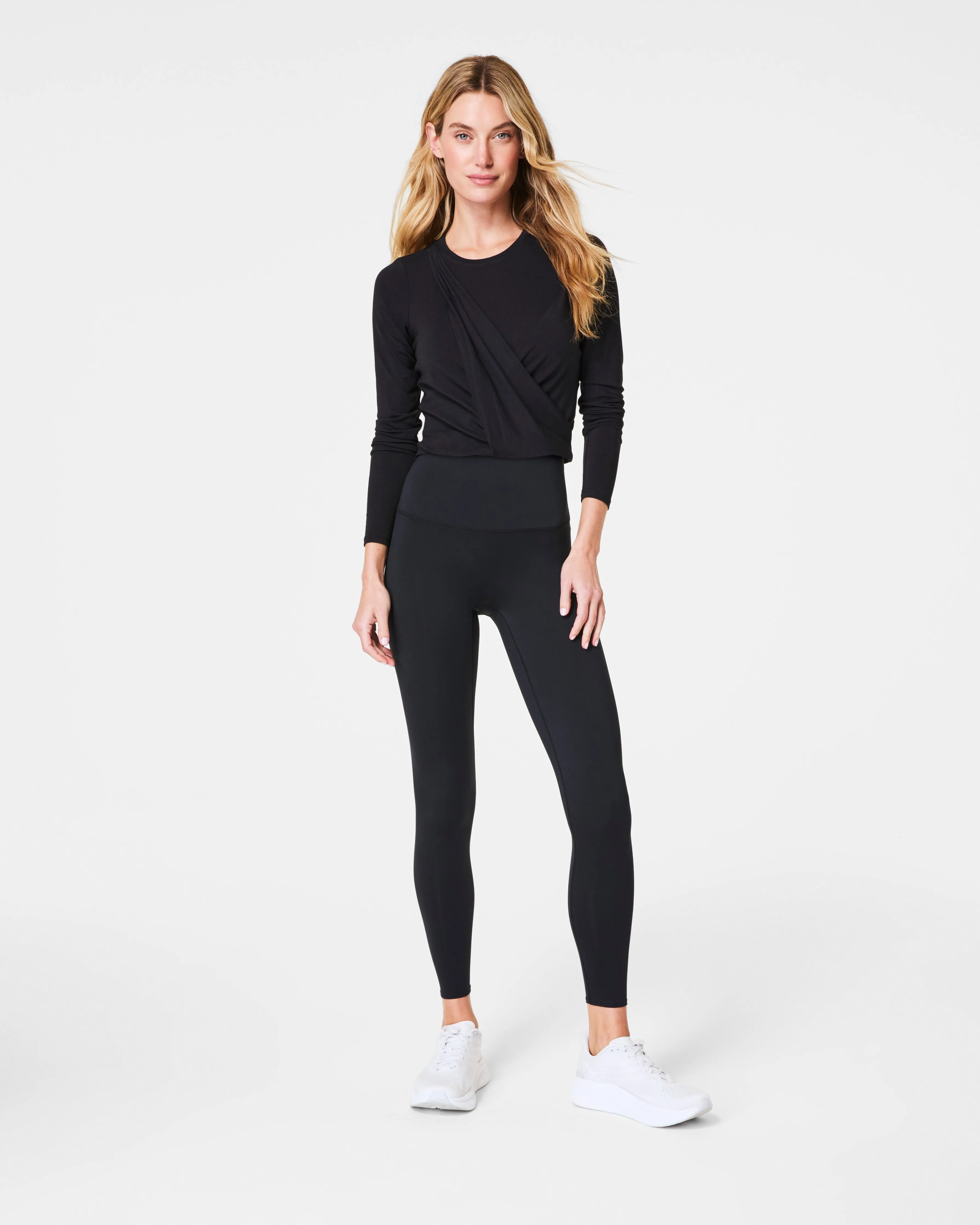 SPANX Better Base Long Sleeve Wrap Top