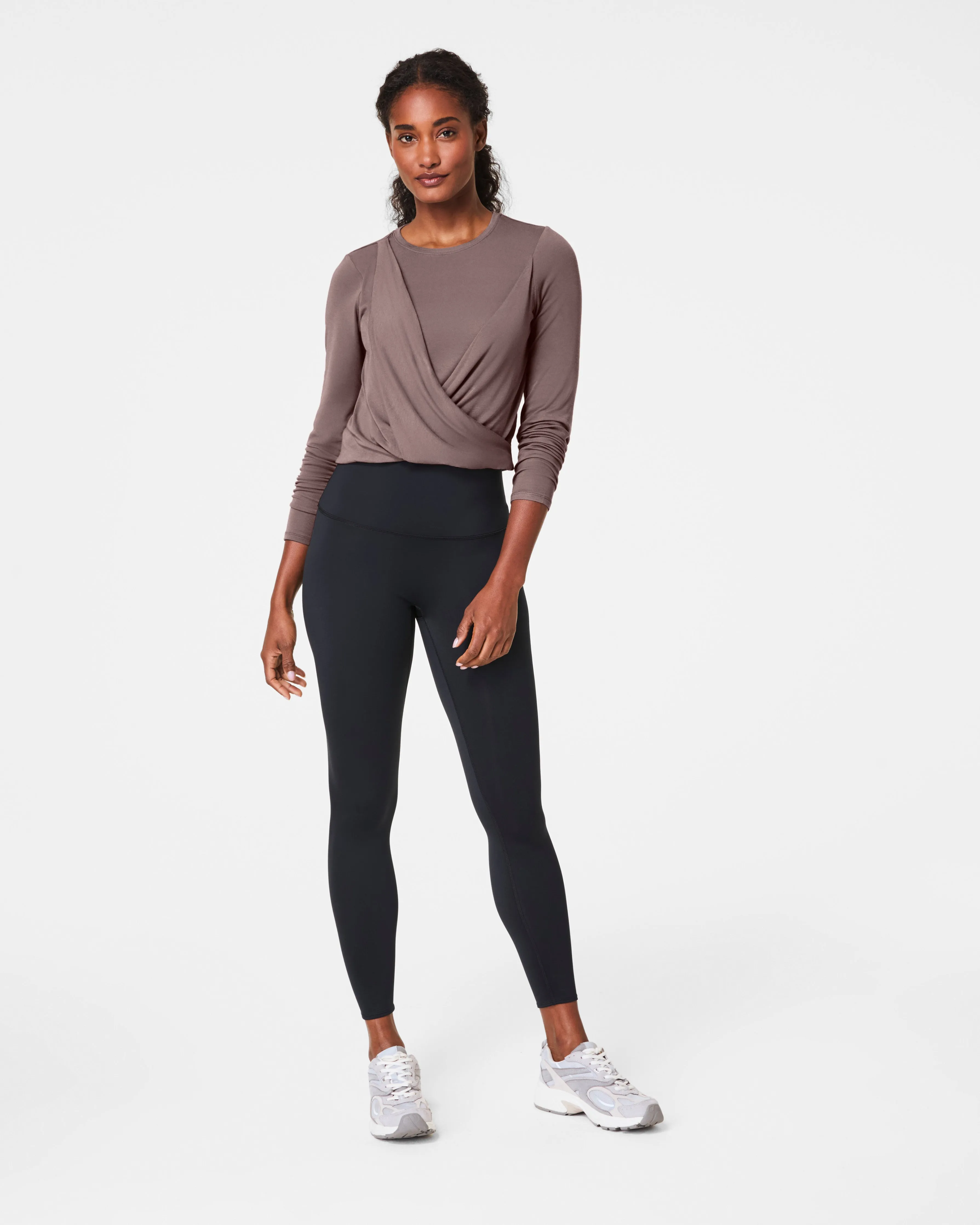 SPANX Better Base Long Sleeve Wrap Top